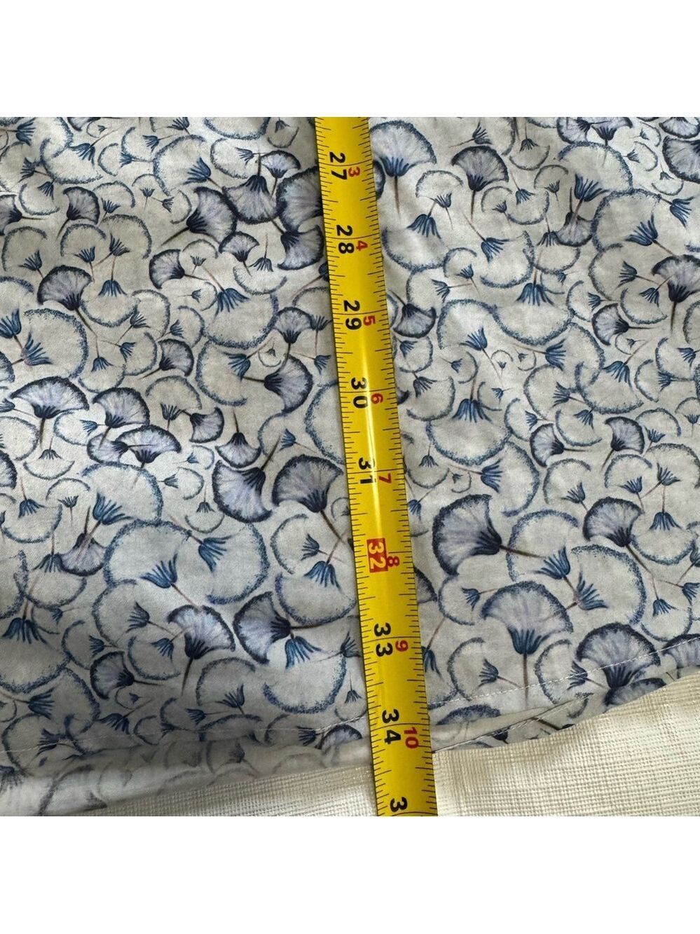 Eton White and Blue Swirl Pattern Shirt Buttondown shirt Size 3XL - Picture 8 of 9